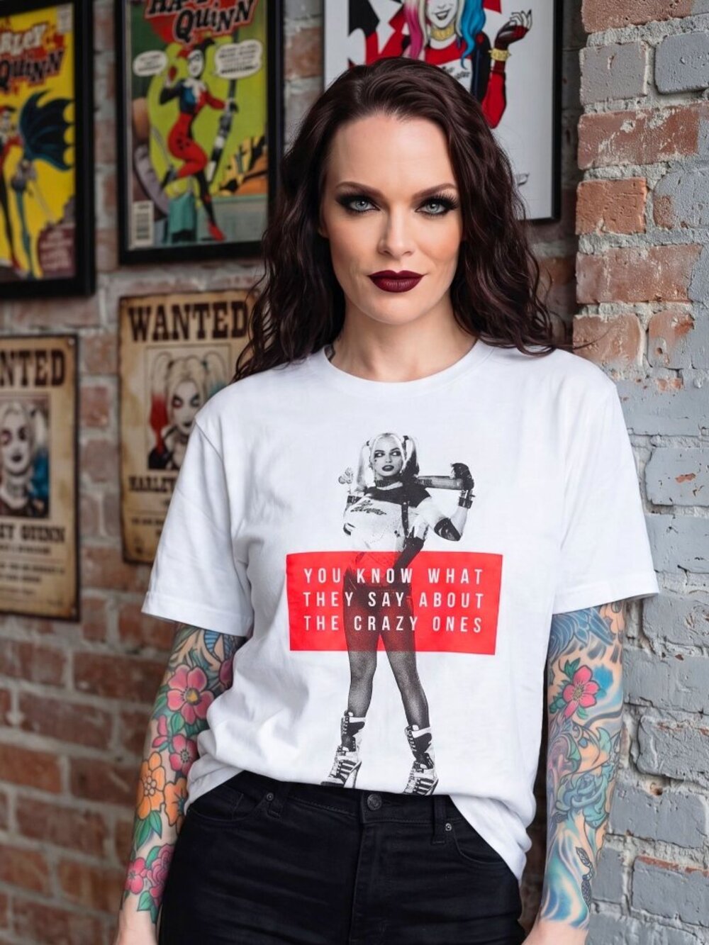Suicide Squad Harley Quinn You Know What They Say About The Crazy Ones Tee XL